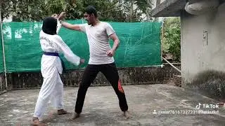 Taekwondo stick defense