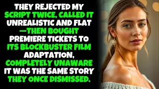 They rejected my script twice and bought tickets to its film adaptation on opening weekend