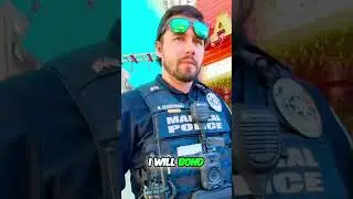 Police vs. Security Guard: Epic Confrontation!