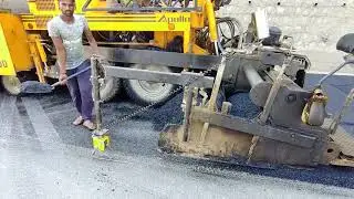 laying of BC by sensor paver #