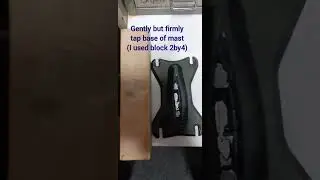 Bent foil mast repair diy (Fanatic)
