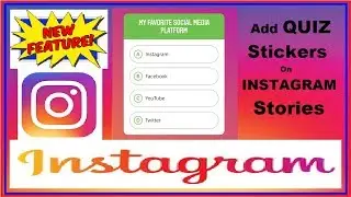 How to Add Quiz Stickers to Instagram Stories | Instagram new stories sticker 2019
