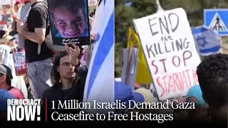 1 Million Israelis Demand Gaza Ceasefire to Free Hostages In Largest Israeli Protest to Date