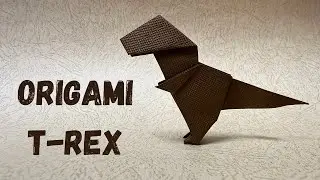 rigami Dinosaur | How to Make a Paper Dinosaur | T-Rex | Tyrannosaurus #origamitrex #innovationizer