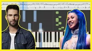 [EASY] Girls Like You - Maroon 5 ft. Cardi B Piano Cover Tutorial