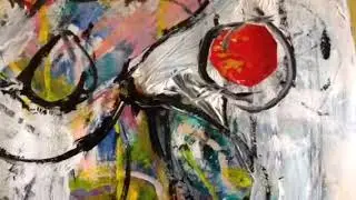 Abstract expressive painting