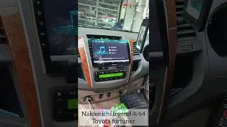 HEADUNIT ANDROID NAKAMICHI LEGEND 4/64 TOYOTA FORTUNER #headunit #headunitandroid #fortuner #toyota