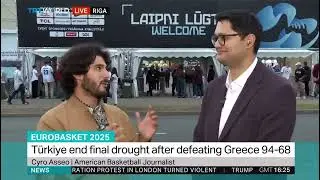Cyro Asseo On TRT World Previewing EuroBasket Final | Germany vs Turkey