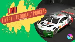 LMU &ndash; Livery | Tutorial/Progress | Lexus RCF LMGT3 | First Time Using Krita