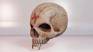 Game Asset: Skull #blender #gameasset