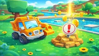 Little Truck Coin Collection 💰 | Fun Kids Game | Cartoon Truck