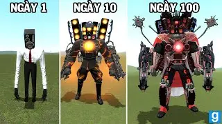 Gmod - 100 ng&agrave;y Chiến Thần Thời Gian Titan Speakerman xuy&ecirc;n kh&ocirc;ng | GHTG