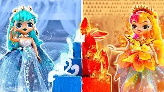 Fire Doll vs Water Doll! Best Doll Makeover Ideas and Crafts
