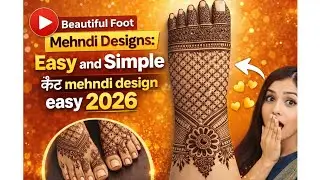 😱Beautiful Foot Mehndi Designs:🦶🏼 Easyand Simple I feet mehndi design easy 2026 📸#mehndi #viral2026 
