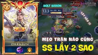 Mẹo lấy 2 sao SIÊU DỄ với Bolt Baron đi đường tà thần Caeser | Liên Quân Mobile