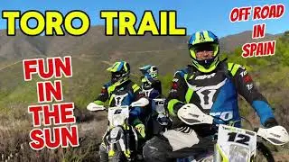 Toro Trail. Fantastic fun in the sun. Out in Spain.