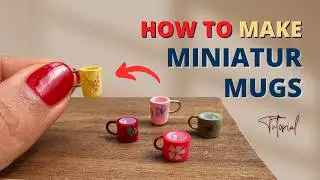 DIY Miniature Mug from Recycled Materials | Tutorial | Dollhouse