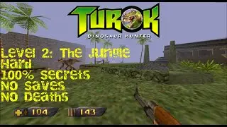 Turok: Dinosaur Hunter HD | Hard, 100% | Level 2: The Jungle