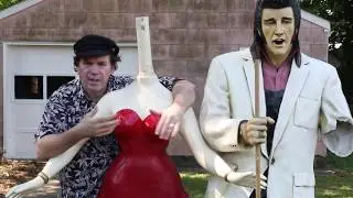 Artist pens comic strip to celebrate Betty Boop, Elvis statues