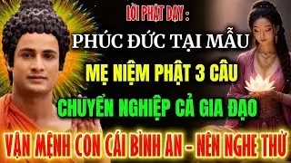 Lời Phật Dạy :Phúc Đức Tại Mẫu, Mẹ Niệm Phật Ba Câu, Chuyển Nghiệp Gia Đạo, Vận Mệnh Con Cái Bình An