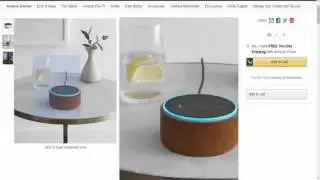 Amazon Echo Dot Case (fits Echo Dot 2nd Generation only) - Sandstone Fabric