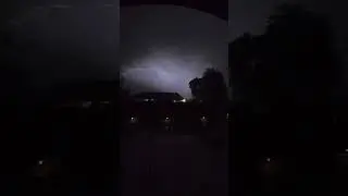 #lightning A Beautiful Strike &mdash; Lightning Framed in the Quiet Sky  Slow.