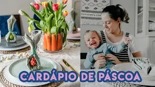 O cardápio completo pra sua Páscoa - Parte 1 - Montando mesa posta, bolo de cenoura americano e mais