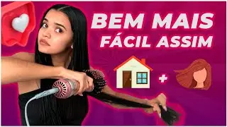 Como ALISAR o CABELO em Casa [Selagem + Escova Secadora Mondial]