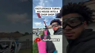 FASTLIFENICK TURNS HIS HOUSE INTO A CHOP SHOP #fastlifenick #content #funny #hellcat #chopshop #car