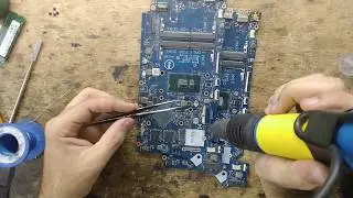 Notebook Dell 7460 não liga. Placa com curto.