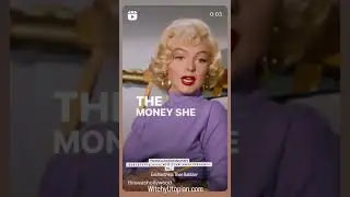 Marilyn Monroe wisdom on Worrying less about money & focusing more on being in love