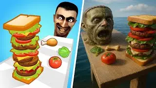 Sandwich Runner 🆚 Stacky Ice Cream Runner🌻🧿🌺🌈Max Levels Walkthrough Android IOS Update Gameplay 4899