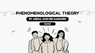 PHENOMENOLOGICAL THEORY COMMUNICATION