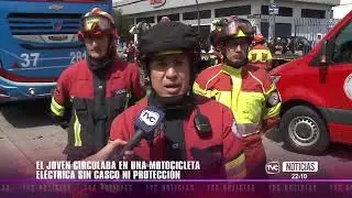 Tragedia en Quito: joven muere al chocar su moto eléctrica contra bus