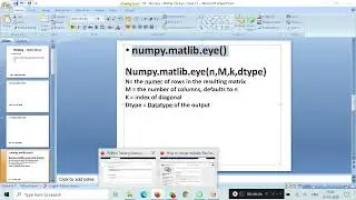 58   Numpy – Matrix Library   Class 11