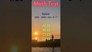 Fast Math Test_88! Decode The Puzzle &ndash; Brain Teasers, Math Challenges #maths #mathproblems