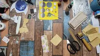 Faux metal screws -  pockets - Journaling cards - flipouts - All from packaging