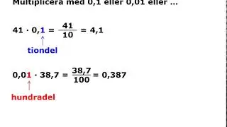 2 Multiplicera och dividera med 0,1