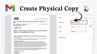 How to print an email files from Gmail (Document Output)