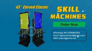 2025 New upright 43-inch curved touch screen gaming casino slot machine