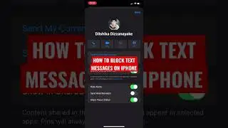 How To Block Text Messages On Iphone