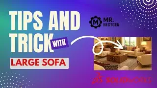 How to Create a Large Sofa from Single Sofas | SolidWorks Assembly Tutorial | Mr.NextGen