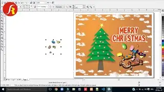 CorelDraw Christmas tree Designing Tutorial | Christmas Card in Coreldraw @LearnwithSaba