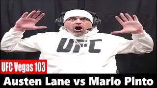 UFC Vegas 103: Mario Pinto KO's Austen Lane LIVE REACTION