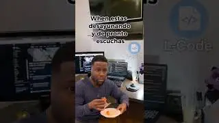 When estas desayunando 🥣 y de pronto escuchas... 💻 🥺 