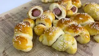 Hot Dog Buns (No Need Bread Machine) Soft and Fluffy | 热狗包 / 香肠面包 (无需面包机) 手揉 | Home Bake