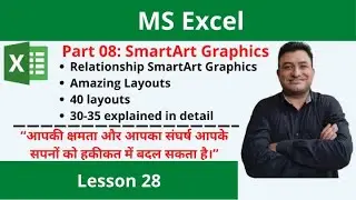 Part 8: Understanding Relationship SmartArt Graphics in Excel