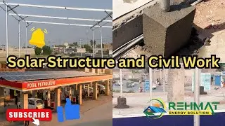 Elevated Solar Structure & Civil Work | Complete Guide for Strong Solar Foundation in Pakistan 🇵🇰