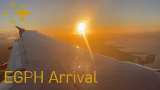 easyJet A319 Sunset Arrival into Edinburgh (EGPH/EDI)