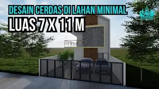 RUMAH 7x17 METER TERLIHAT MEWAH! Desain Cerdas Maksimalkan Lahan Sempit